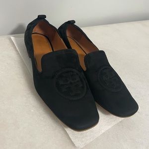 Tory Burch Black Suede Loafers